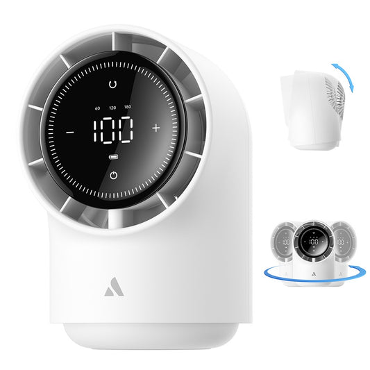 Aecooly TB01 Dijital LED Göstergeli Portatif Soğutucu Masa Fanı Taşınabilir Vantilatör