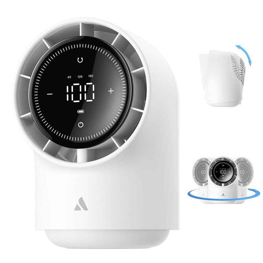 Aecooly TB01 Portatif Masa Fanı - Dijital LED Göstergeli Taşınabilir Soğutucu Vantilatör