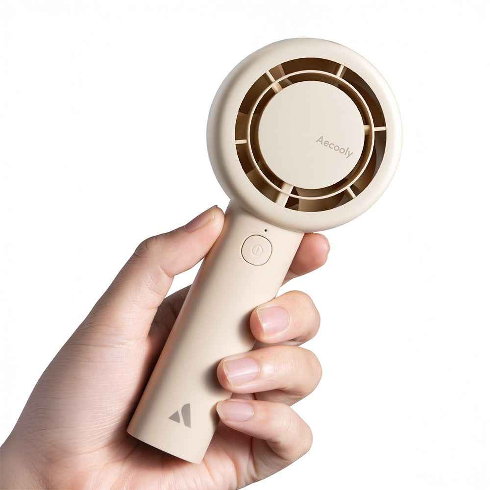Aecooly Pb01 Mini Vantilatör - Iç Spiralli Çift Halka Hava Akışı Teknolojili 5 Kademeli Soğutucu El Fanı