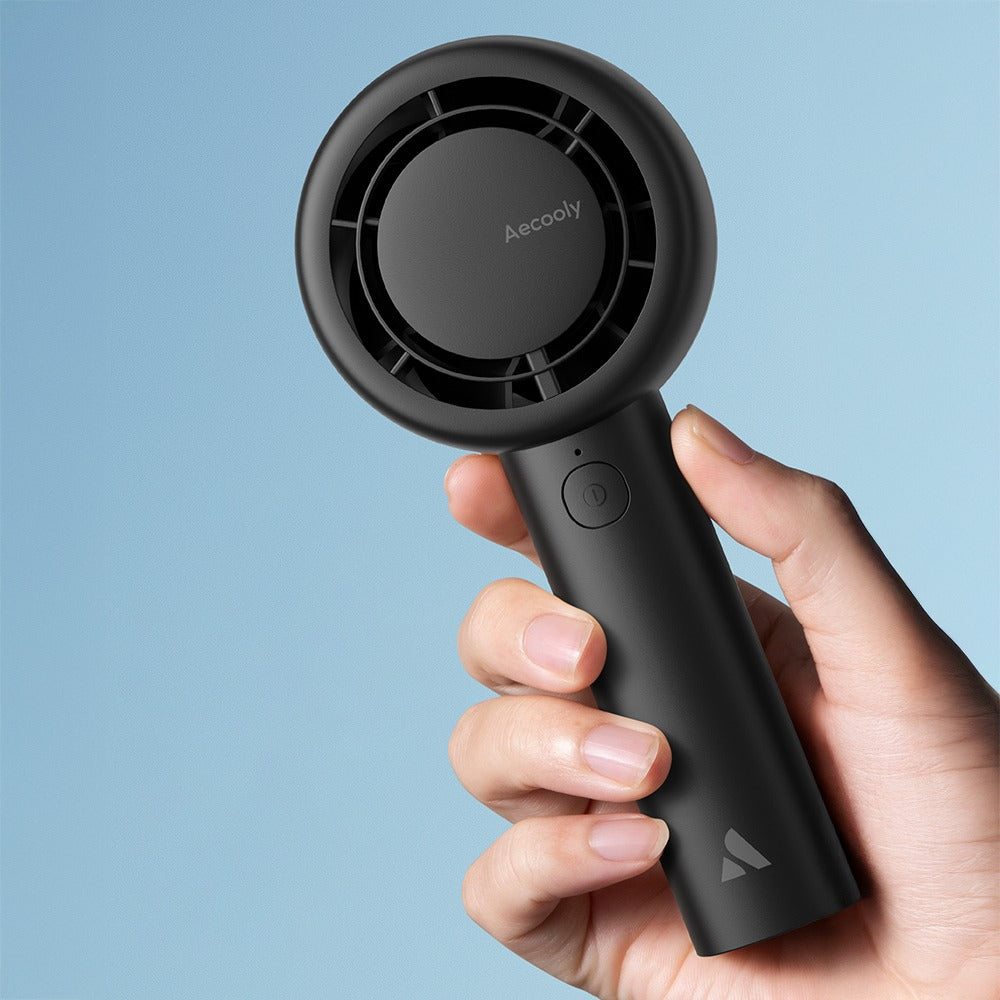 Aecooly Pb01 Iç Spiralli Çift Halka Hava Akışı Teknolojili 5 Kademeli Soğutucu El Fanı Mini Vantilatör