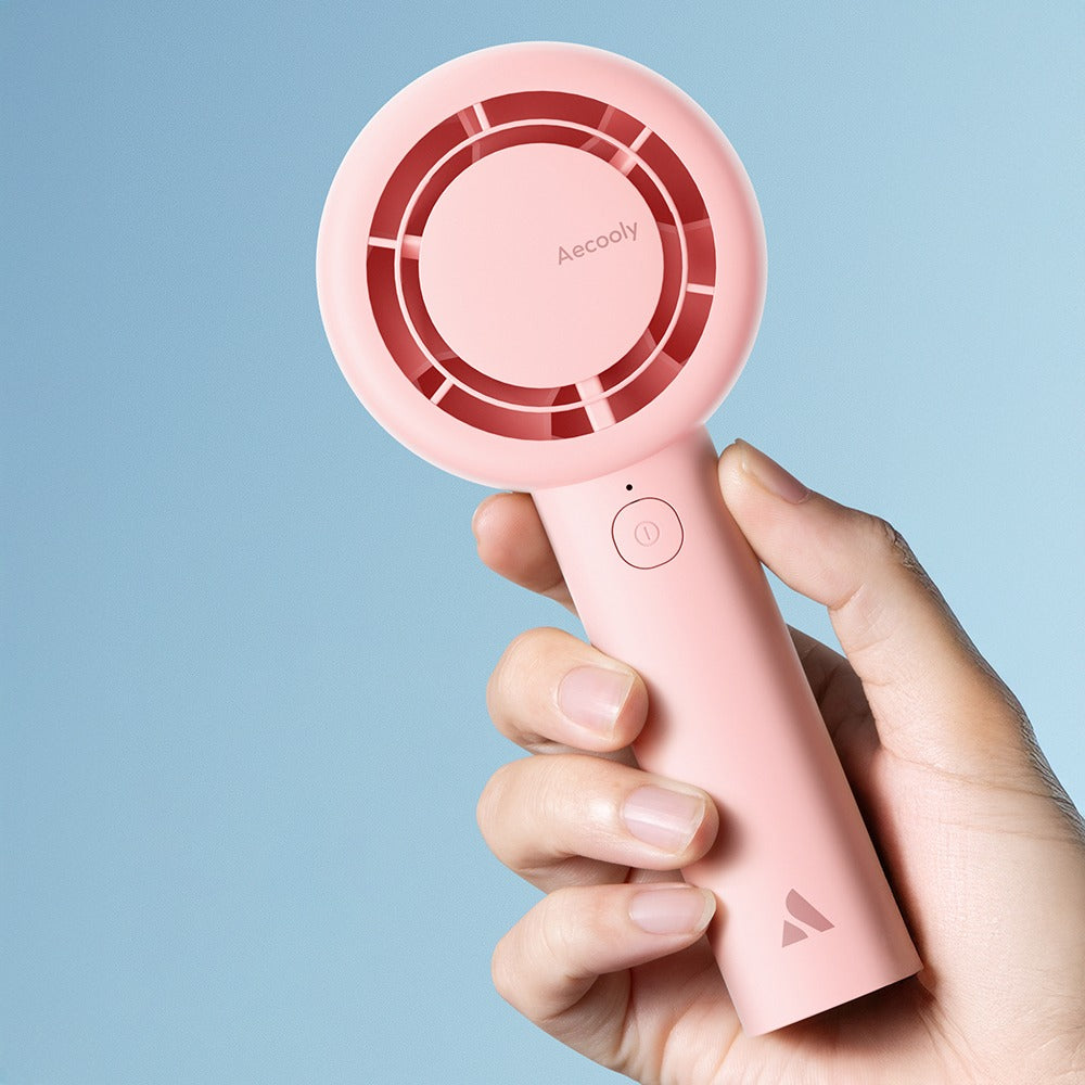 Aecooly Pb01 Iç Spiralli Çift Halka Hava Akışı Teknolojili 5 Kademeli Soğutucu El Fanı Mini Vantilatör