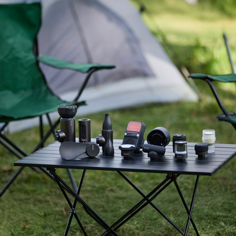 Aecooly OK01 11 in 1 Modüler Kamp Seti Fener Kompresör Powerbank Alarm Modu Duş Deprem Çantası Kiti