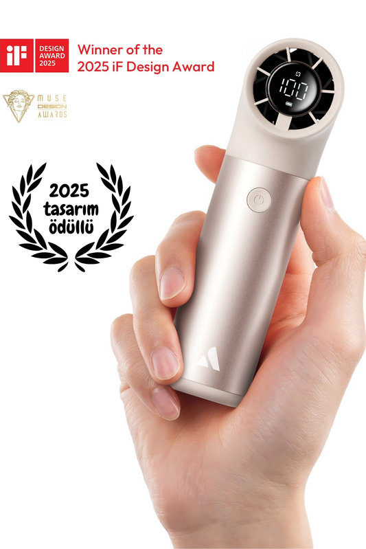 Aecooly Portatif Soğutucu El Fanı Ph01 Aero Pro Serisi Dijital Led Göstergeli Mini Vantilatör